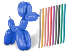 Balão Bexiga Balões Palito Canudo Espaguete Bexiga Pic Pic Comemorações Modelagem Festas Aniversários Diversas Cores