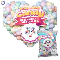 Balão Bexiga Candy Color Tom Pastel 9 Polegadas 50 Unidades
