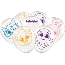 Balão Bexiga Festa de Aniversário Bolofofos - 25 Unidades - Festcolor