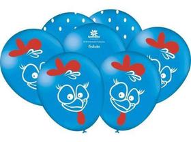 Balão Bexiga Festa Galinha Pintadinha 9'' 23cm - 25 Unidades - Festcolor