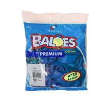 Balão Bexiga Liso Cores Premium N7 C/ 50 Unidades - Ideatex