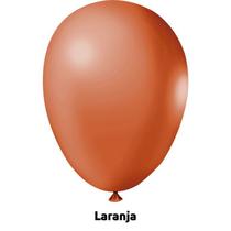 Balão Bexiga Liso Festa Decoração 6,5 Pol. Laranja C/ 25Un