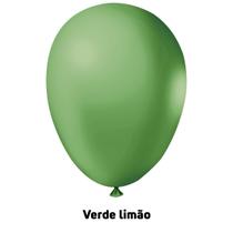 Balão Bexiga Liso Festa Decoração 6,5 Pol.Verde Limão 50Un