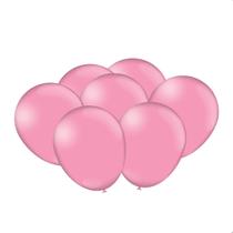 Balão bexiga liso rosa com 25un Balão bexiga liso rosa com 25un