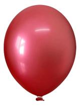 Balão Bexiga Metalizado 16 Polegadas - Gigante - 10 U Vermel