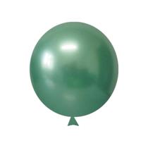 Balão Bexiga Metalizado Grande N16 com 10 un Cromado Cores 40 cm Alumínio Redondo Latex Rose Gold Várias Platino Número - Happy Day