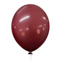 Balão Bexiga Metalizado Latex 25 Unidades Marsala - 5 Polegadas