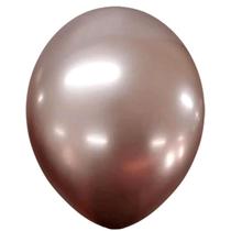 Balão Bexiga Metalizado N5 com 25 un Cromado Várias Cores