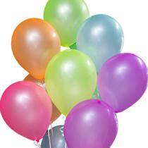 Balão Bexiga Neon Festa Numero 9" Cores Sortidas 150 balões