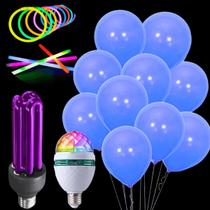 Balão Bexiga Neon Lâmpada Reta e Giratória C/Pulseira - Fest Ball