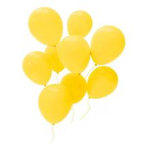 Balão Bexiga Redondo Liso Amarelo N9 50 Unidades - Art Latex