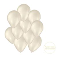 Balão Bexiga São Roque Liso 7 Polegadas C/50 Areia