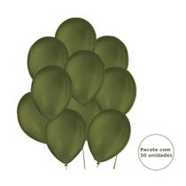 Balão Bexiga São Roque Liso 7 Polegadas C/50 Mocha