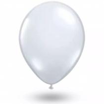 Balão Bexiga São Roque Liso Branco Polar N7 -50 Pacotes - Sao Roque