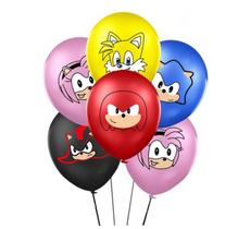 Balão Bexiga Sonic Game Kit Festa Aniversario Infantil - ibalon