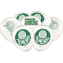 Balão Bexiga Temática Palmeiras Festa de Aniversário 25 Unid