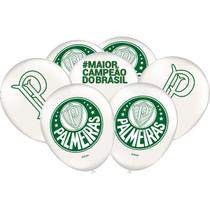 Balão Bexiga Temática Palmeiras Festa de Aniversário 25 Unid