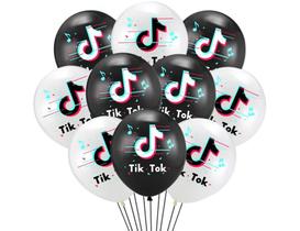 Balão Bexiga Tik Tok Aniversario Infantil Menina Meninos