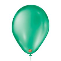 Balão Bexiga Verde Cintilante N 7 C/50 Unid São Roque