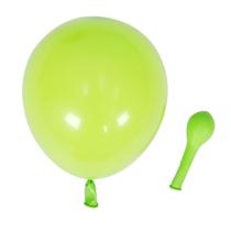 Balão Bexiga Verde Claro Limão Liso Número 5 Polegadas Pequeno Para Festas 50 Unidades