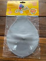 Balão Big liso cinza 250” unid