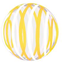 Balão Bubble 20 Com Listras Coloridas