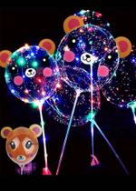 Balão Bubble Com Led De Animais Ursinho