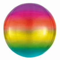 Balão Bubble Estampado Degradê Colorido Cromus 18" 45cm