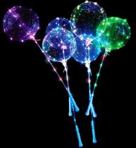 Balão Bubble LED Cores - PartiuFesta