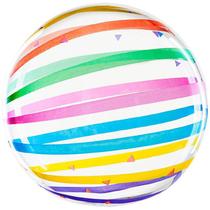 Balão Bubble Listra Colorida 45CM