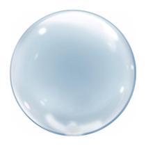 Balão Bubble Transparente 18" (45cm) - Mundo Bizarro