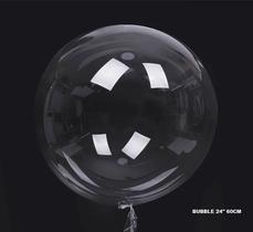 Balão Bubble Transparente 24 Polegadas 60 Cm Decorações 3un