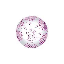 Balão Bubble Transparente com Confete Estrela Pink - 11" 26cm - 1 unidade - Partiufesta - Rizzo