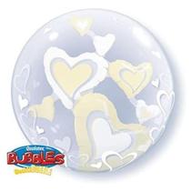 Balão Bubble Transparente com Confetes Multicoloridos - 22"