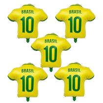 Balão Camisa Do Brasil Inflável Copa do Mundo 5 Unidades Balão Camisa Do Brasil Inflável Copa do Mundo 5 Unidades
