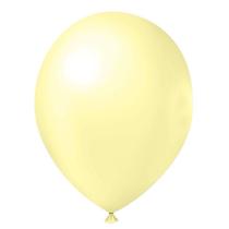 Balão Candy Pastel Matte Amarelo nº9 23cm - 25 Unidades - Balões Joy