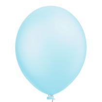 Balão Candy Perolizado Azul Claro - 9 Polegadas - 25 Unidades