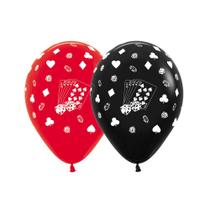 Balão Cassino Composê Fashion R12 12 Unid 39000473 Balloons