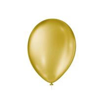 Balão Cintilante Dourado 9 - 25 Unidades - São Roque