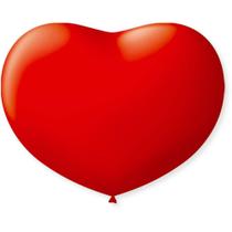 Balão Coração 11pol Vermelho Quente 20un - São Roque Balão Coração 11pol Vermelho Quente 20un - São Roque