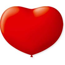 Balão Coração 11pol Vermelho Quente 50un - São Roque