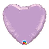 Balão Coração Lavanda Perolado 4 Pol Qualatex 54538
