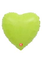Balão coração metálico verde N18