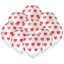 Balão Coração N10 Pic Pic C/25un Festa Decoração Aniversario