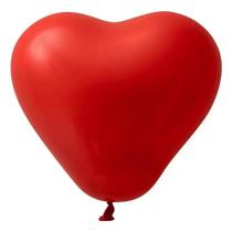 Balão coração n11 20 un vermelho São Roque