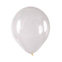 Balão Cristal Bexiga Transparente Lisa Nº11 c/ 50 Unidades p/ Decoração de Festa