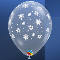 Balão Cristal Transparente Flocos de Neve 11Pol Unit 40574u