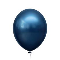 Balão Cromado Alumínio Azul Meia Noite - 5 Polegadas - 25 Un