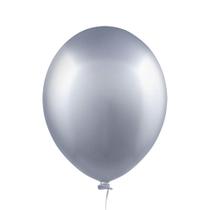 Balão Cromado Alumínio Natural - 5 Polegadas - 25 Unidades