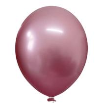 Balão Cromado Alumínio Rose nº9 23cm - 25 Unidades - Happy Day Balão Cromado Alumínio Rose nº9 23cm - 25 Unidades - Happy Day